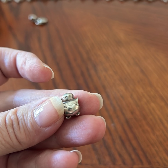 Pandora (retired) spring time silver baby chick hatching charm - Picture 11 of 12